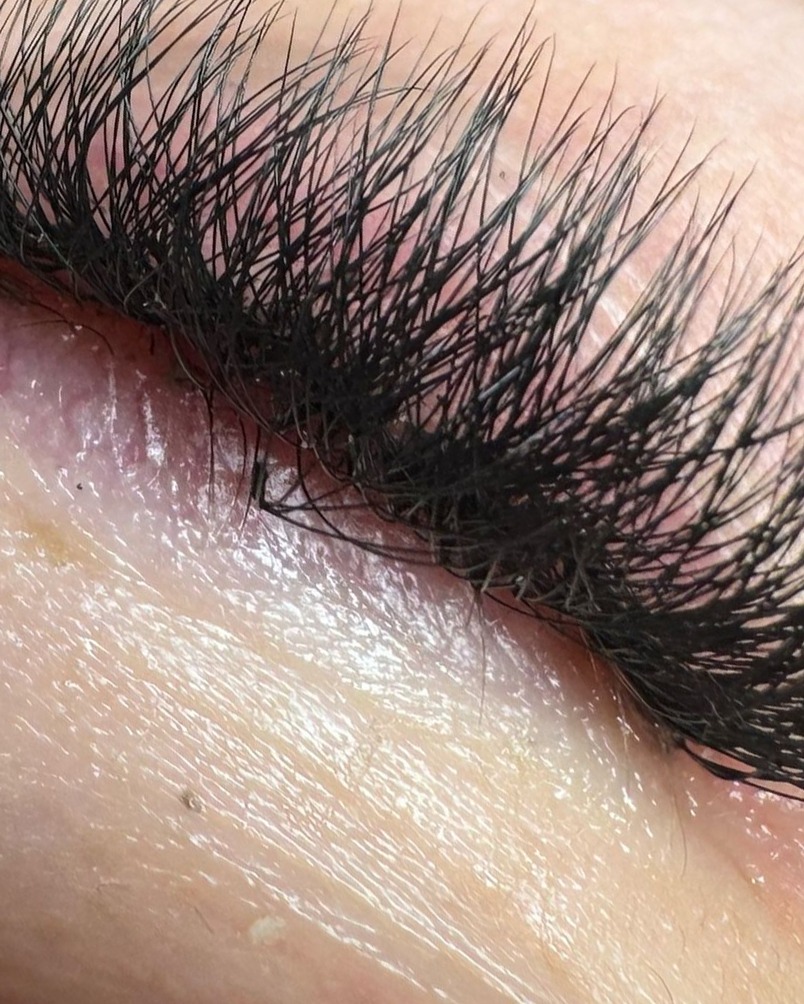 Close-up van volume lashextensions